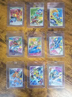 Pokemon First Partner Illustration Series 1 Promo 30th Anniversary Complete SET - Image 1