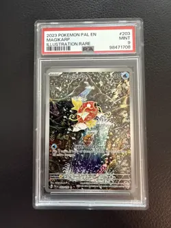 2023 Pokemon Paldea Evolved Magikarp Illustration Rare #203 PSA 9 - Image 1