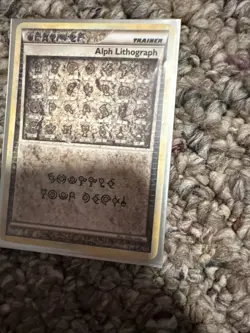 Pokemon Unleashed Alph Lithograph (UR) #TWO NM - Image 2