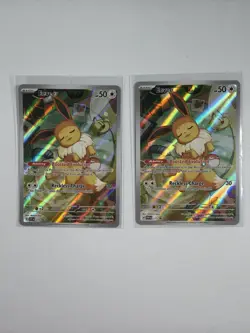 Pokemon Eevee SVP 173 Promo Full Art Holo NM Lot of 2 Scarlet Violet - Image 1