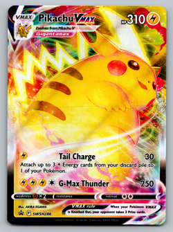 Pikachu VMAX Pokemon SWSH286 Full Art Black Star Promo NM - Image 1