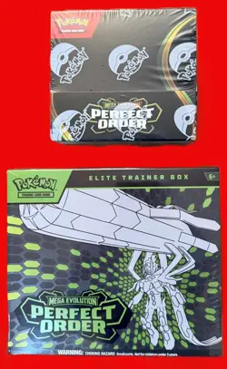 1 EACH Pokemon PERFECT ORDER 1 Booster box & 1 ETB Pokemon Company USA 36 BSTRS - Image 1
