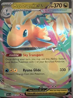 Mega Dragonite ex 152/217 Double Rare ME: Ascended Heroes Pokemon Near Mint - Image 1