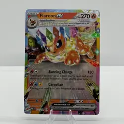 Pokemon TCG Flareon EX 014/131 Prismatic Evolutions Double Rare Holo (b) - Image 1