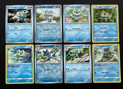 8x Froakie Frogadier Pokemon Card Lot W/ Reverse Holos & Sun & Moon Era Cards - Image 1