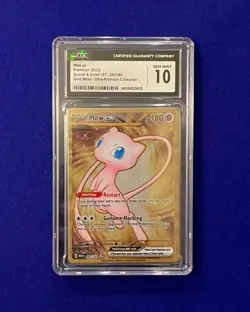CGC 10 Mew ex #205 Metal UPC Promo 151 Pokemon 2023 GEM MINT - Image 1