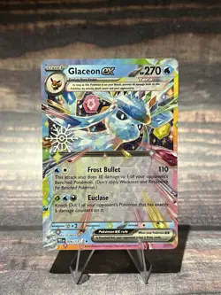 Pokemon Glaceon ex 026/131 Prismatic Evolutions SV Double Rare Holiday Calendar - Image 1