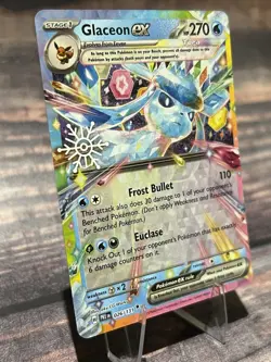 Pokemon Glaceon ex 026/131 Prismatic Evolutions SV Double Rare Holiday Calendar - Image 2