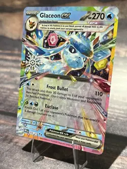 Pokemon Glaceon ex 026/131 Prismatic Evolutions SV Double Rare Holiday Calendar - Image 3