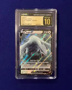 CGC Pristine 10 Lugia V #138 SWSH Silver Tempest 2022 Pokemon PRISTINE - Image 1