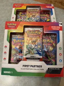 Pokemon TCG First Partner Illustration Series 1 Box Lot of 2 - Image 1