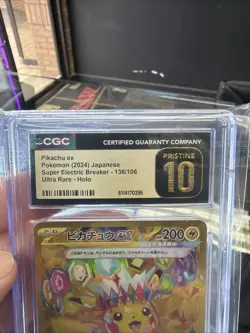 Pokemon Pikachu TCG EX #136/106 Super Electric Breaker SV8 Japanese Edition - Image 2