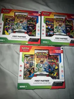 *3 Box Lot* Pokemon TCG: First Partner Illustration Collection Series 1 - Image 1