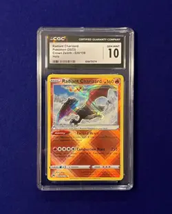CGC 10 Radiant Charizard #20 Crown Zenith 2023 Pokemon GEM MINT - Image 1