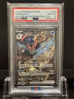Pokemon Greninja EX SVP #132 PSA 10 Black Star Promo Shrouded Fable Sir - Image 1
