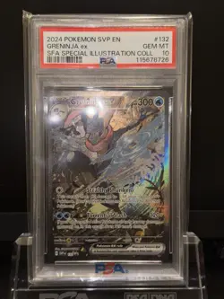 Pokemon Greninja EX SVP #132 PSA 10 Black Star Promo Shrouded Fable Sir - Image 2