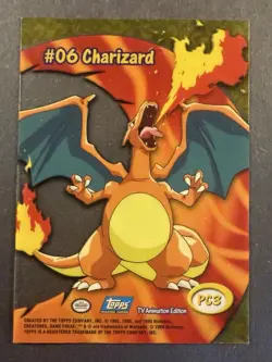 2000 Topps Pokemon TV Animation Edition Charizard Clear #PC3 - Image 1