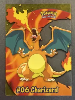 2000 Topps Pokemon TV Animation Edition Charizard Clear #PC3 - Image 2