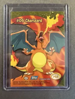 2000 Topps Pokemon TV Animation Edition Charizard Clear #PC3 - Image 3