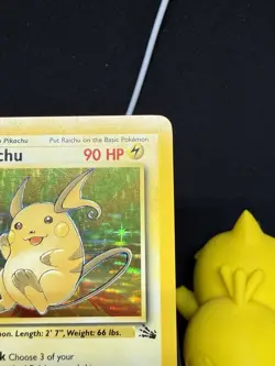 Pokemon TCG - Raichu - 14/62 - Holo Unlimited - Fossil Unlimited [Light Play] - Image 4