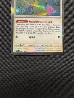Pokemon TCG Ditto 132/165 Sv: Scarlet & Violet 151 Rare Near Mint - Image 4