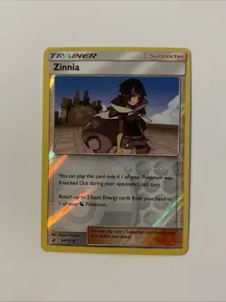 Zinnia 64/70 Rev Reverse Holo SM Dragon Majesty Pokemon NM - Image 1