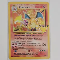 Pokemon Charizard Stage 2 classic collection holofoil. LP, English, 04/102 - Image 1