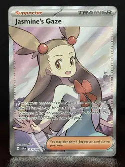 Jasmine’s Gaze 233/191 Pokemon TCG Surging Sparks Ultra Rare Holo Full Art MINT - Image 1