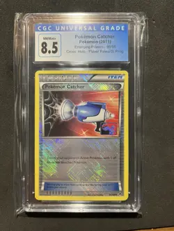 Pokemon Catcher 95/98 Crosshatch Holo Player Rewards CGC 8.5 POP 2! - Image 1