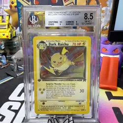 Dark Raichu #83/82 BGS 8.5 - 2000 Pokemon Team Rocket 1st Edition Holo Secret - Image 1