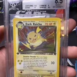 Dark Raichu #83/82 BGS 8.5 - 2000 Pokemon Team Rocket 1st Edition Holo Secret - Image 3
