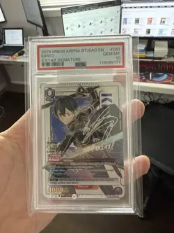 PSA 10 Union Arena SAO Kirito 3 Star Signature SAO-1-041 Sword Art Online - Image 1