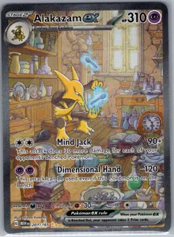 Alakazam ex 201/165 SIR SV: Scarlet & Violet 151 - Pokemon Card - NM - Image 1