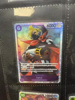 One Piece CCG Sanji SR OP07-064 Foil Card English NM - Image 1