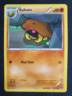 Kabuto 38/124 - Fates Collide Set - Pokemon Card - Lightly Played - Image 1