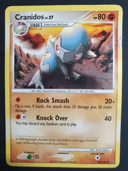 Cranidos 46/127 - Platinum Set - Pokemon Card - Moderately Played - Image 1