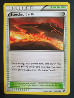 Scorched Earth 110/124 Trainer - Fates Collide Set - Pokemon Card - LP - Image 1