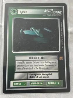 Star Trek CCG 1E RoA APNEX Rare Card NEVER PLAYED - Image 1