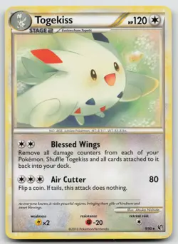 Togekiss - 9/90 (HGSS Undaunted) Deck Exclusives Atsuko Nishida Pokemon TCG Card - Image 1