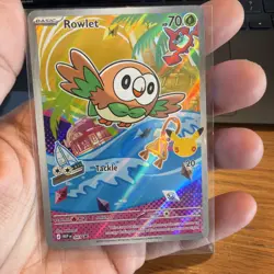 First Partner Illustration Card Set Rowlet Litten and Popplio Pokemon Cards NM - Image 2