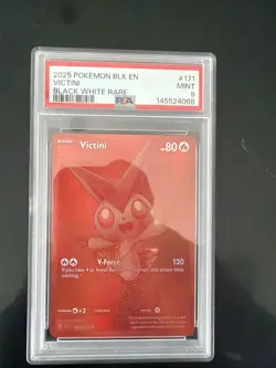 Pokemon TCG Black Bolt White Flare Red Victini Card - Image 1