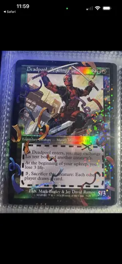 Deadpool, Trading Card NM 7129 Pool Party Foil MTG Secret Lair Unplayed Magic - Image 2