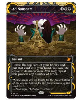 Ad Nauseam Secrets of Strixhaven MTG - Image 1