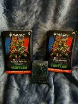 Magic The Gathering Teenage Mutant Ninja Turtles Commander Deck Sealed Bundle - Image 1