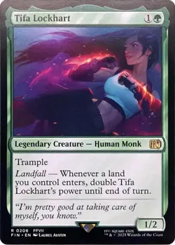 Tifa Lockhart 206 Rare FINAL FANTASY Magic: The Gathering Near Mint - Image 1