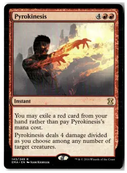 MTG Pyrokinesis - Eternal Masters Moderately Played English - Image 1