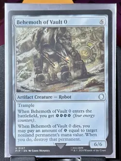 Behemoth of Vault 0 - Reg - MTG - PIP - 0127 - UNCOMMON ~ NM - Image 1
