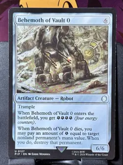 Behemoth of Vault 0 - Reg - MTG - PIP - 0127 - UNCOMMON ~ NM - Image 2