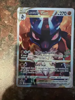Pokemon TCG Lucario VSTAR #SWSH291 Black Star Promo, Crown Zenith - Image 1