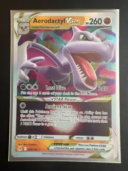 Aerodactyl VSTAR 93/196 Lost Origin Pokemon Card NM - Image 2